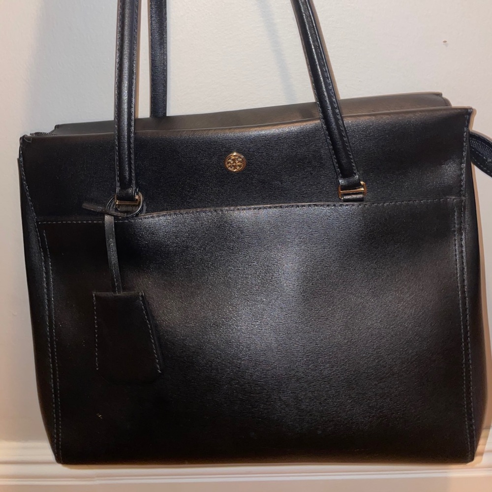 Black Tory Burch Parker Tote - Picture 5 of 11